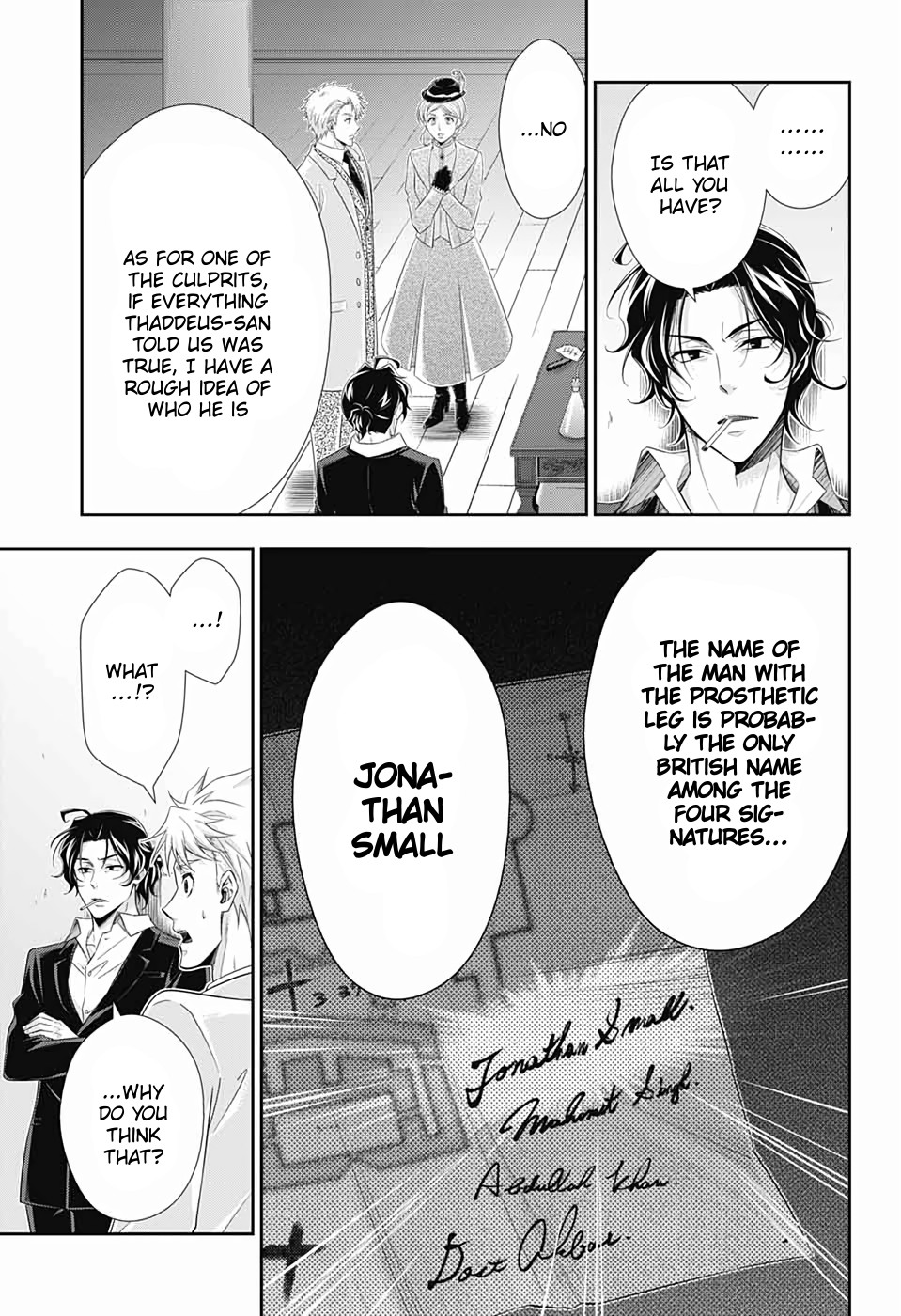 Yukoku no Moriarty Chapter 42 page 27 - Chapter 42: The Sign of Mary Act 3
