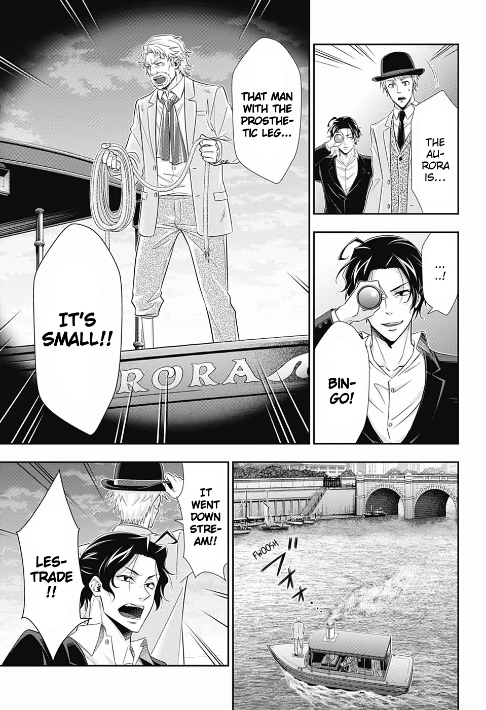 Yukoku no Moriarty Chapter 43 page 13 - Chapter 43: The Sign of Mary Act 4