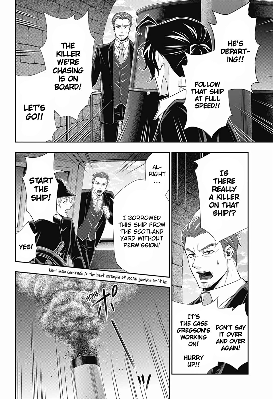Yukoku no Moriarty Chapter 43 page 14 - Chapter 43: The Sign of Mary Act 4