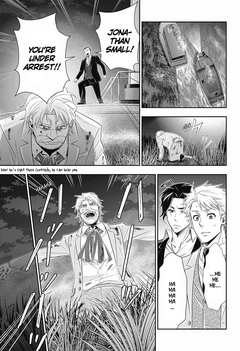 Yukoku no Moriarty Chapter 43 page 33 - Chapter 43: The Sign of Mary Act 4