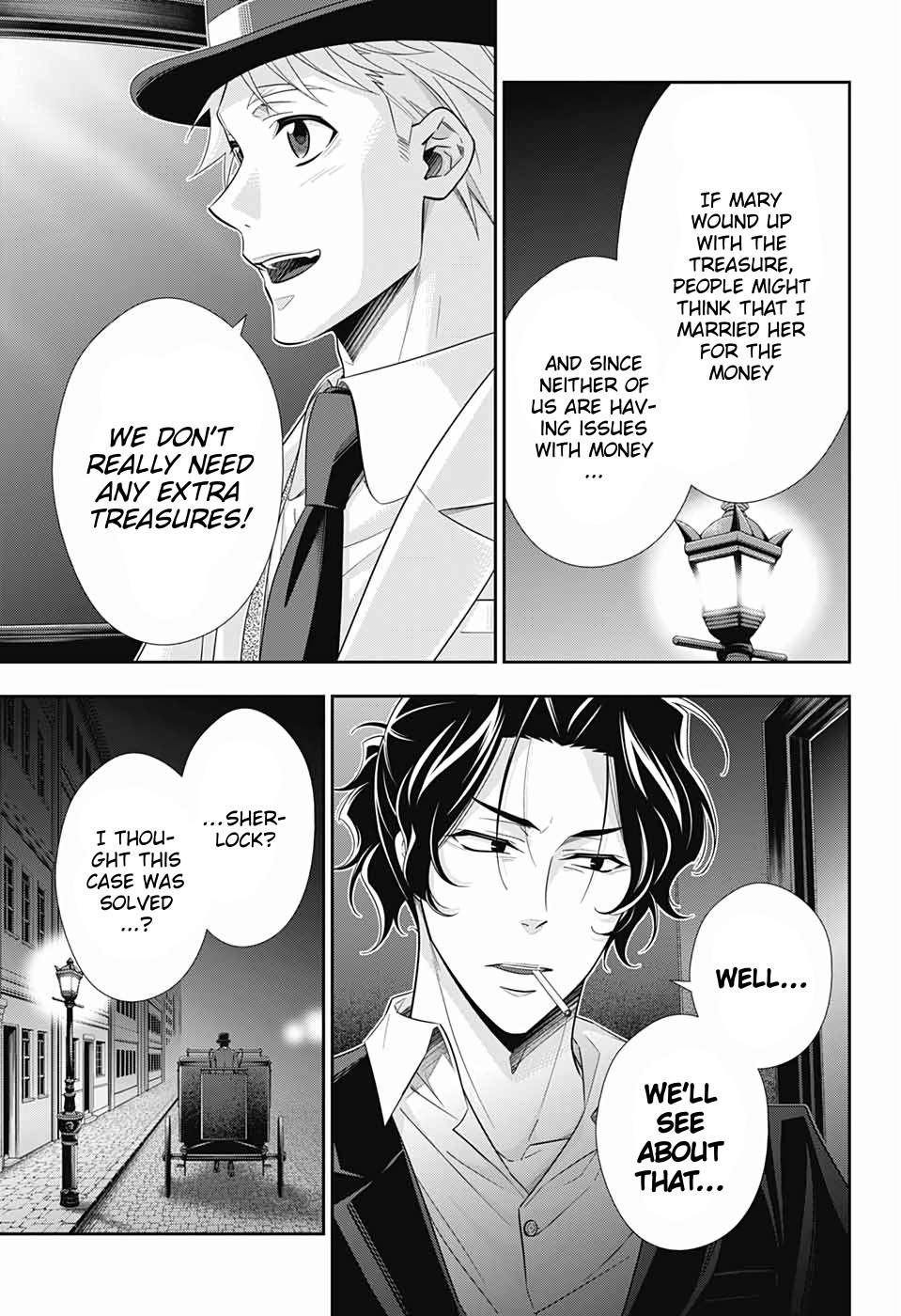 Yukoku no Moriarty Chapter 43 page 37 - Chapter 43: The Sign of Mary Act 4