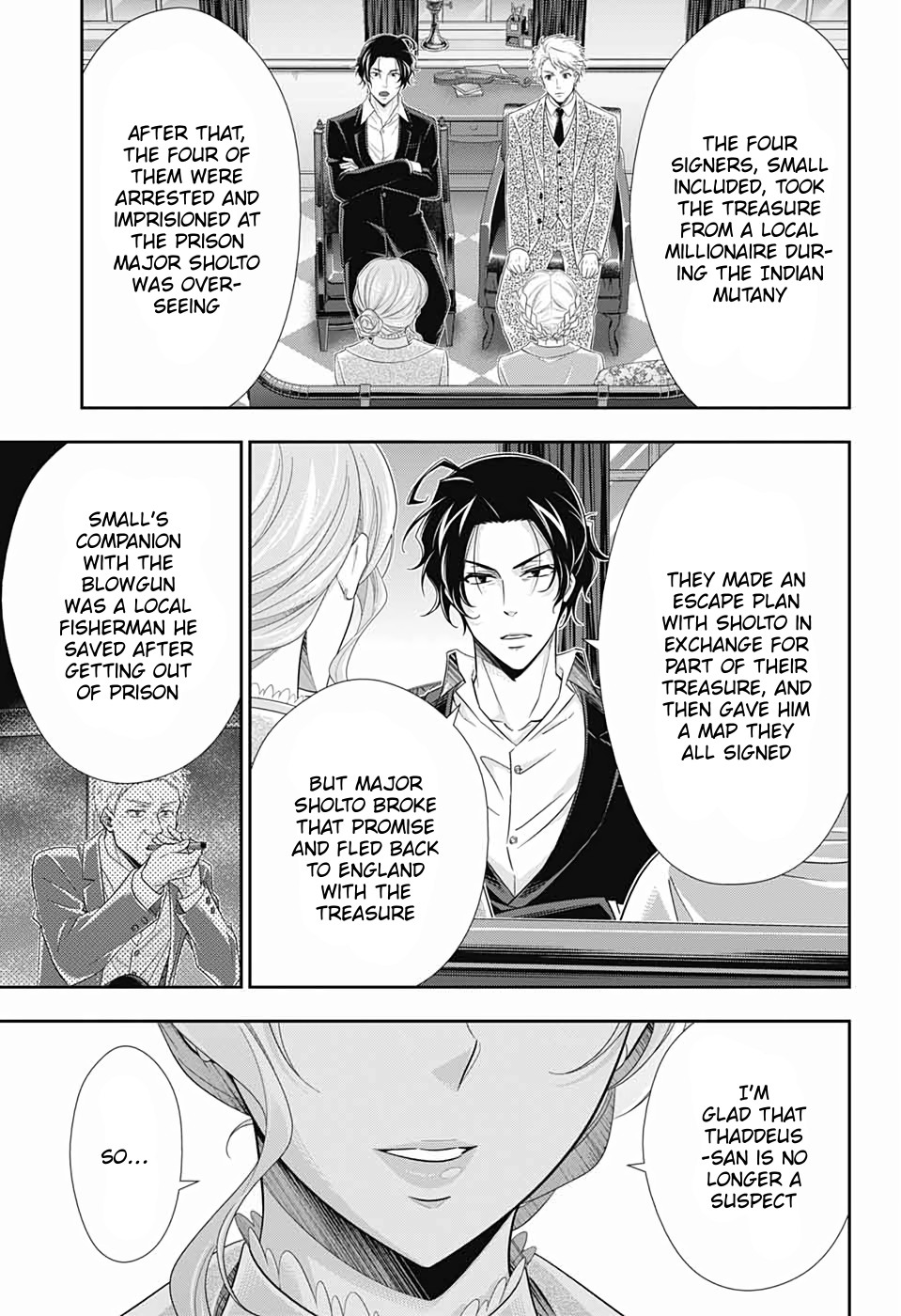 Yukoku no Moriarty Chapter 43 page 39 - Chapter 43: The Sign of Mary Act 4