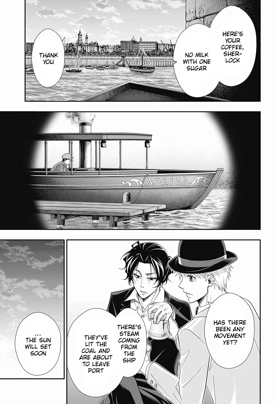 Yukoku no Moriarty Chapter 43 page 5 - Chapter 43: The Sign of Mary Act 4