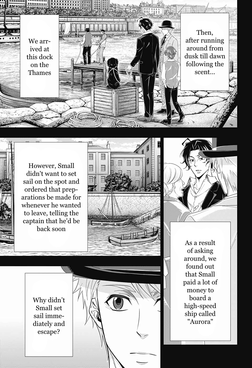 Yukoku no Moriarty Chapter 43 page 7 - Chapter 43: The Sign of Mary Act 4