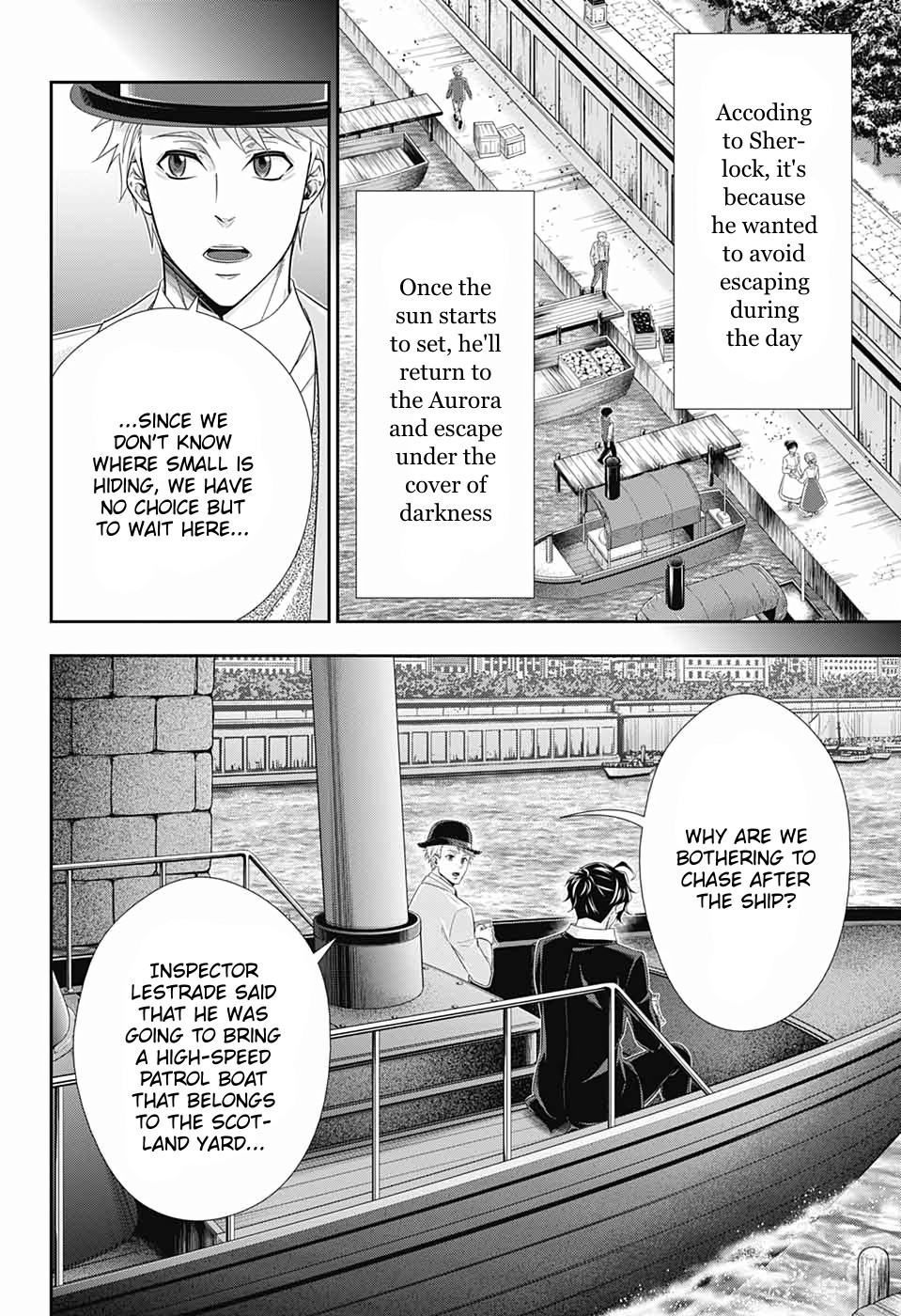 Yukoku no Moriarty Chapter 43 page 8 - Chapter 43: The Sign of Mary Act 4