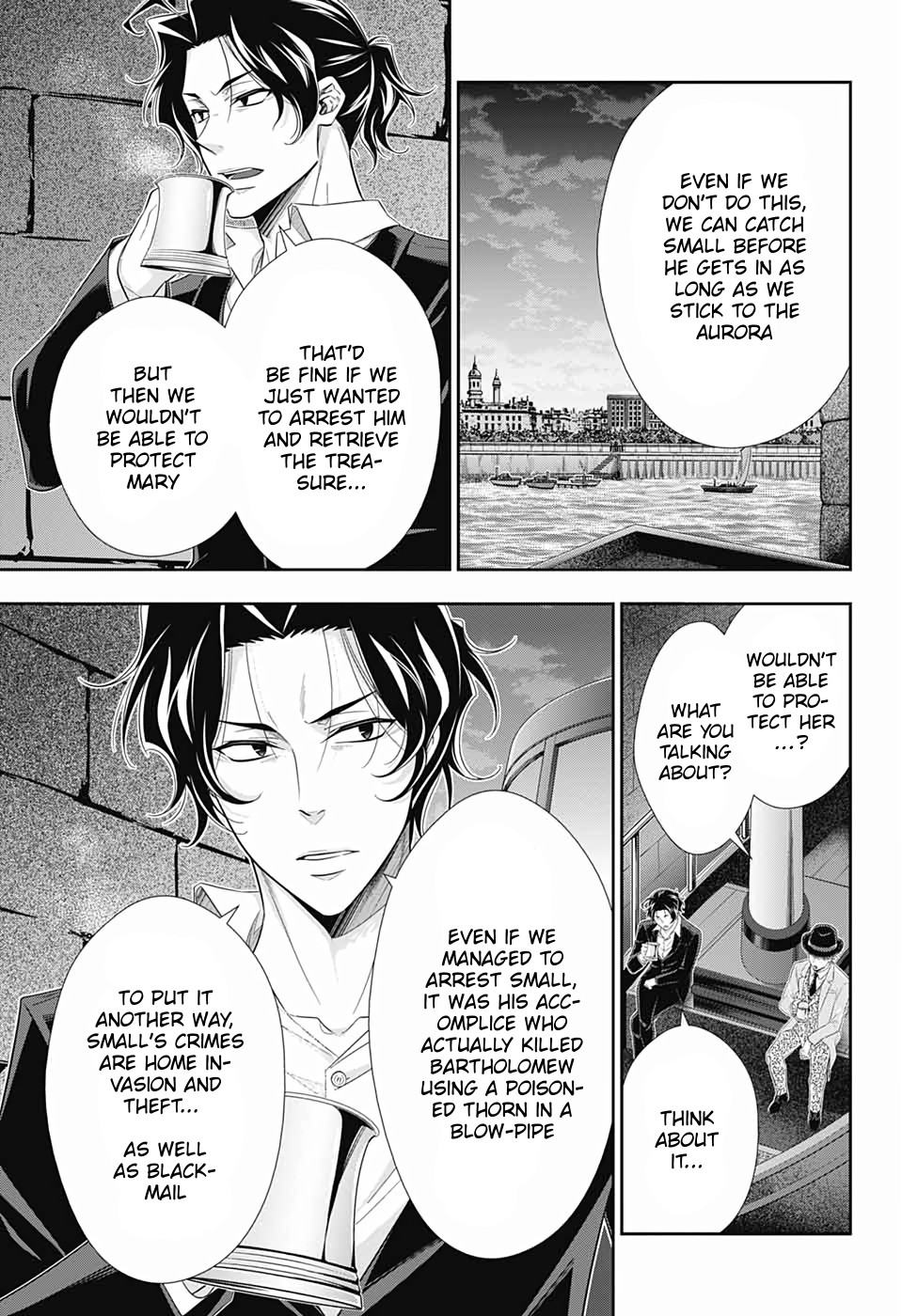 Yukoku no Moriarty Chapter 43 page 9 - Chapter 43: The Sign of Mary Act 4