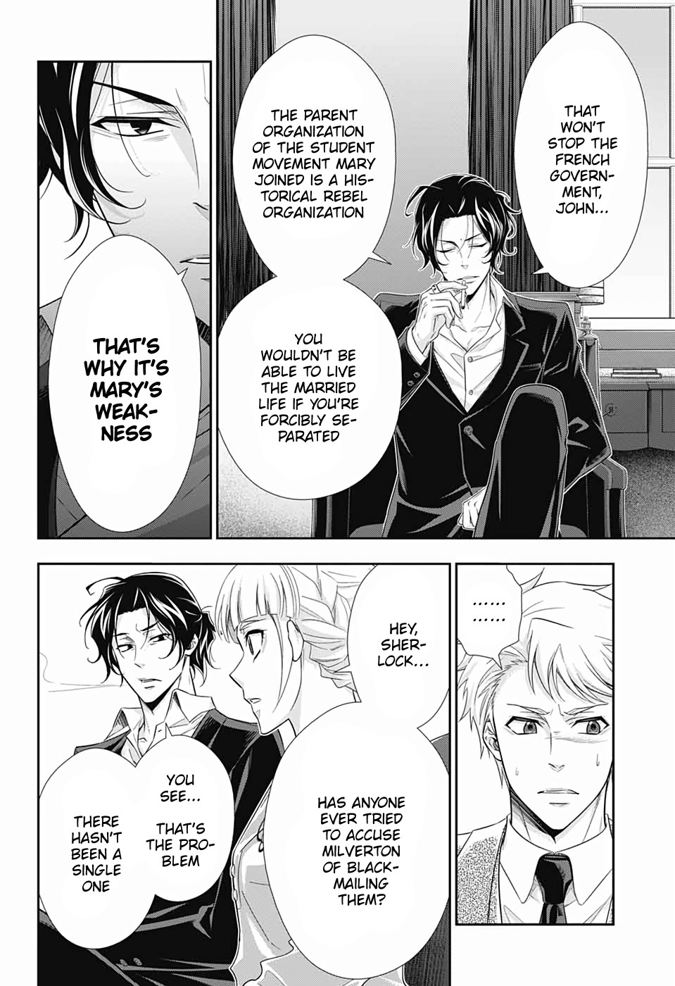 Yukoku no Moriarty Chapter 44 page 14 - Chapter 44: The Two Criminals Act 1