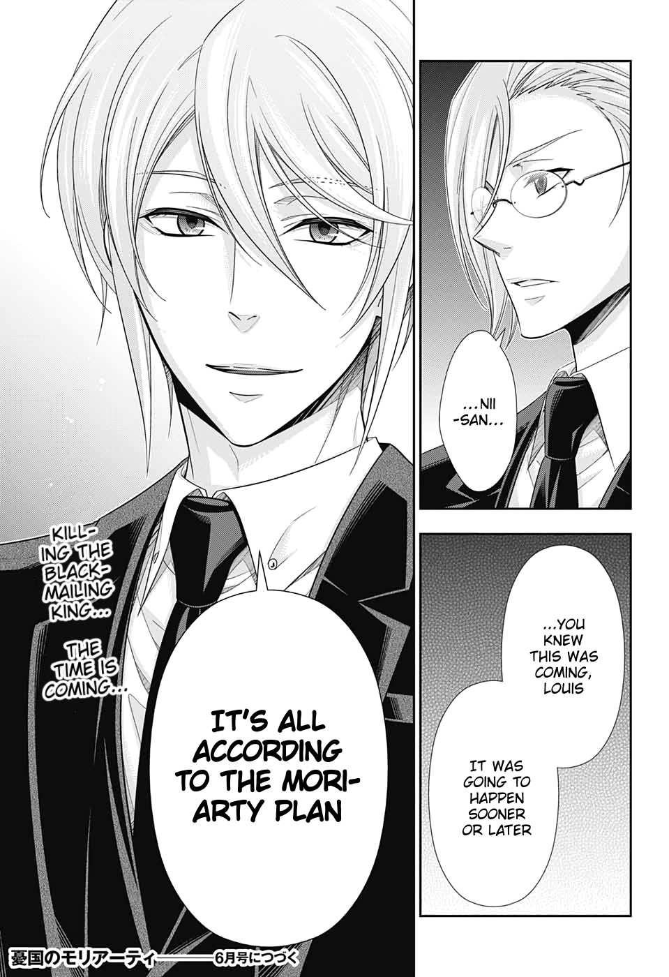 Yukoku no Moriarty Chapter 45 page 46 - Chapter 45: The Two Criminals Act 2