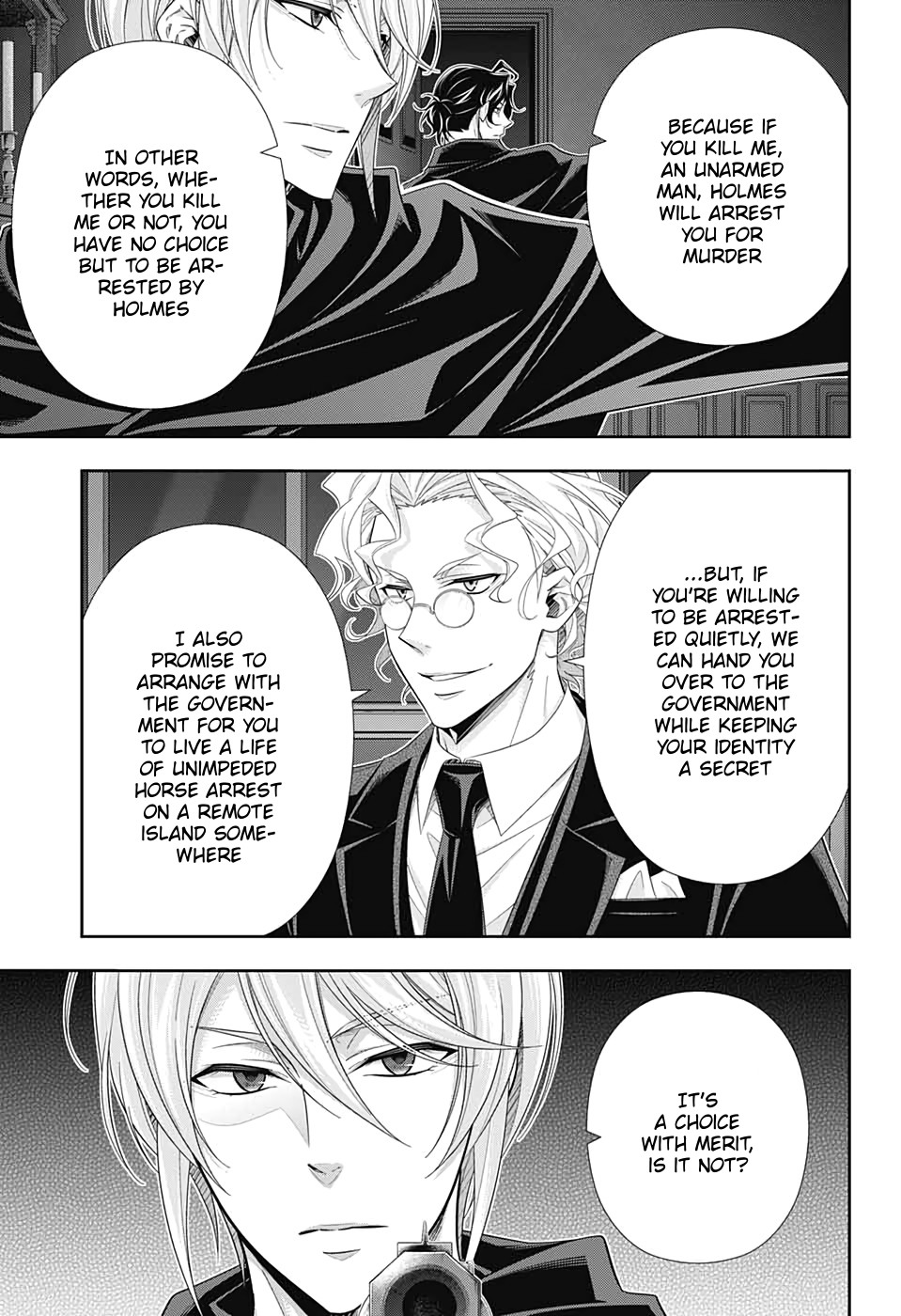 Yukoku no Moriarty Chapter 47 page 10 - Chapter 47: The Two Criminals Act 4