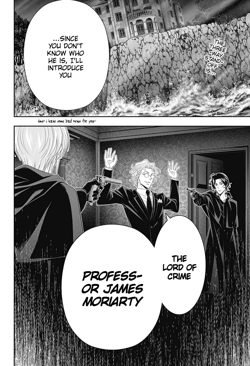 Yukoku no Moriarty Chapter 47 page 3 - Chapter 47: The Two Criminals Act 4