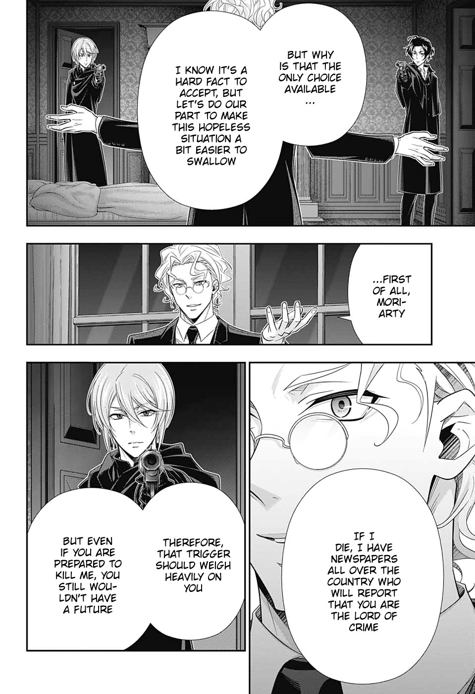 Yukoku no Moriarty Chapter 47 page 9 - Chapter 47: The Two Criminals Act 4