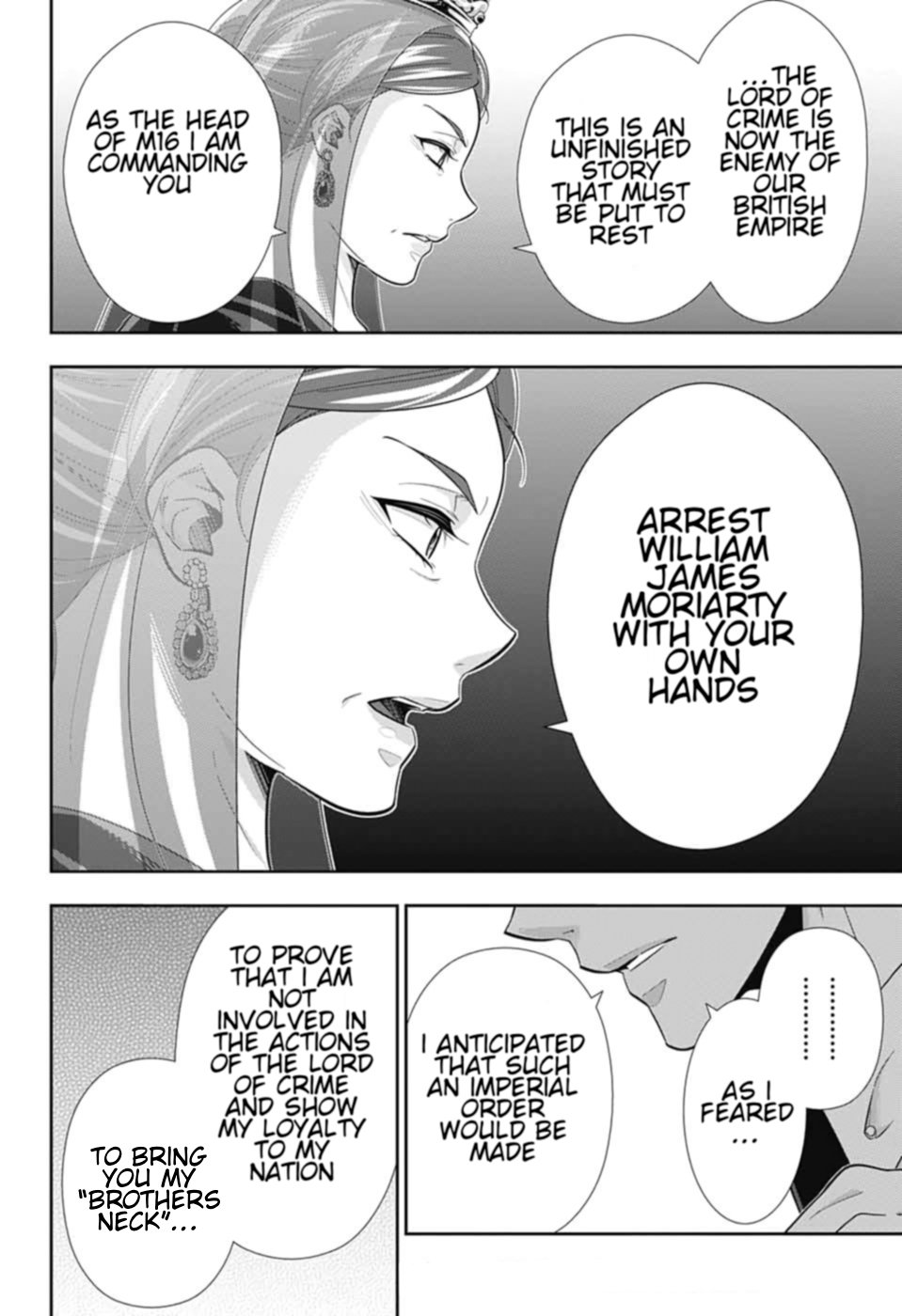 Yukoku no Moriarty Chapter 49 page 8 - Chapter 49: The Final Problem Act 2