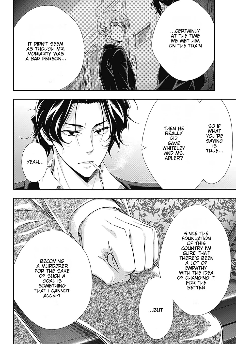 Yukoku no Moriarty Chapter 52 page 14 - Chapter 52: The Final Problem Act 5