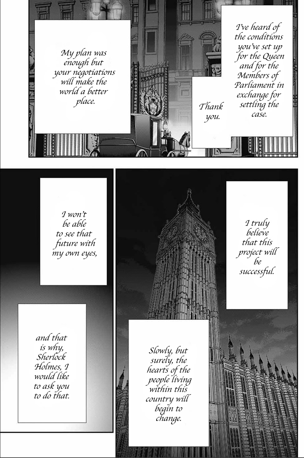 Yukoku no Moriarty Chapter 53 page 39 - Chapter 53: The Final Problem Act 6