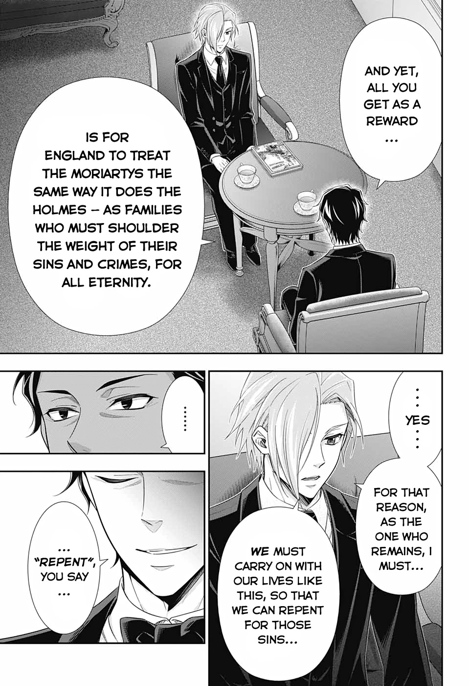 Yukoku no Moriarty Chapter 56 page 11 - Chapter 56: The Final Problem Act 9