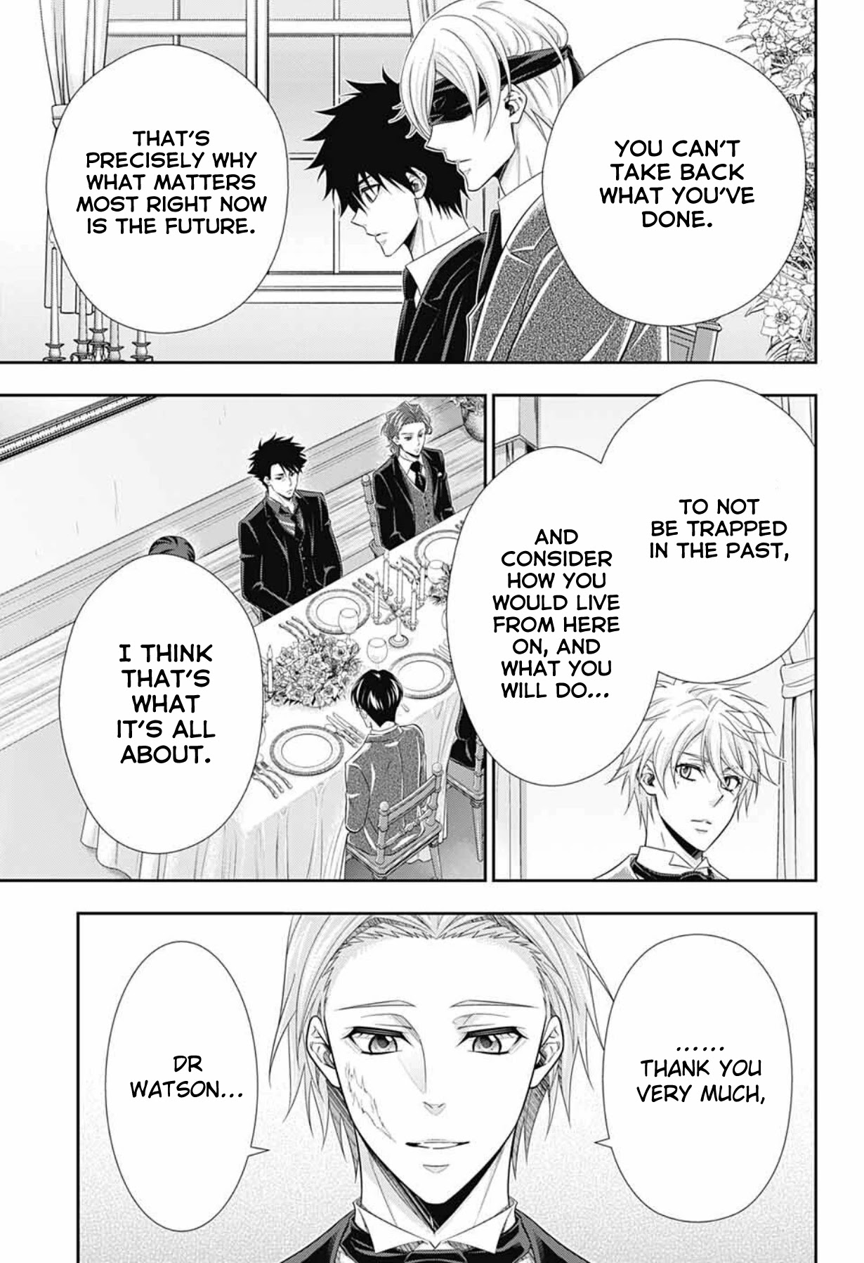 Yukoku no Moriarty Chapter 66 page 34 - Chapter 66: Unforgiven & Thanksgiving