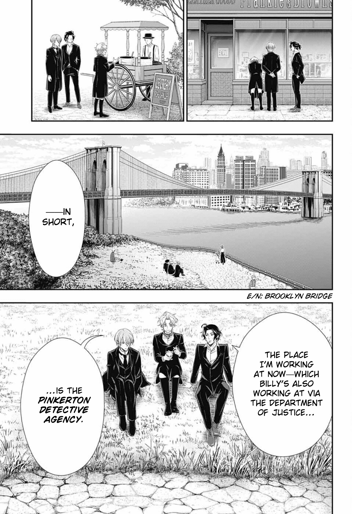 Yukoku no Moriarty Chapter 68 page 18 - Chapter 68: The Valley of Fellows, Act 2