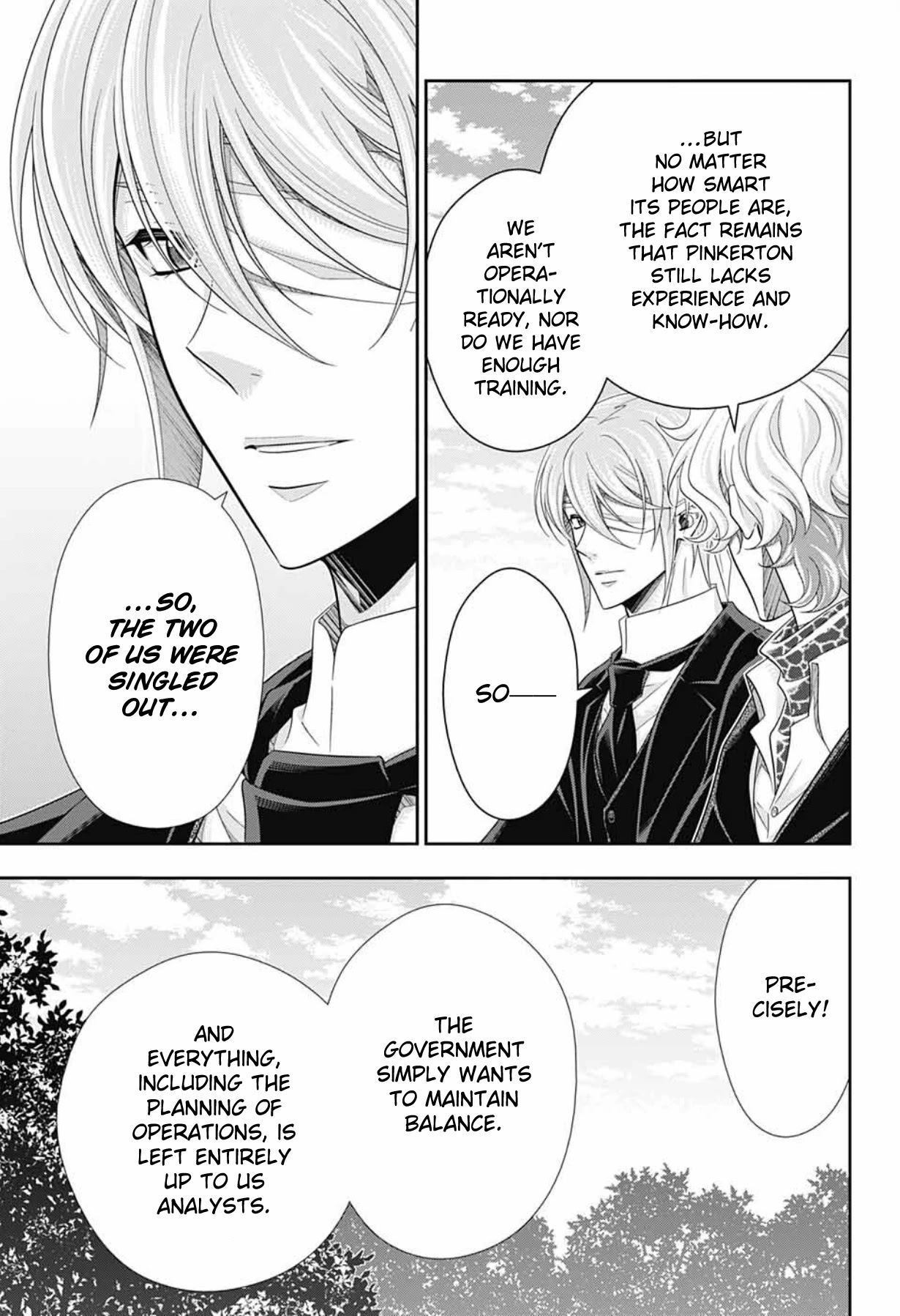 Yukoku no Moriarty Chapter 68 page 30 - Chapter 68: The Valley of Fellows, Act 2