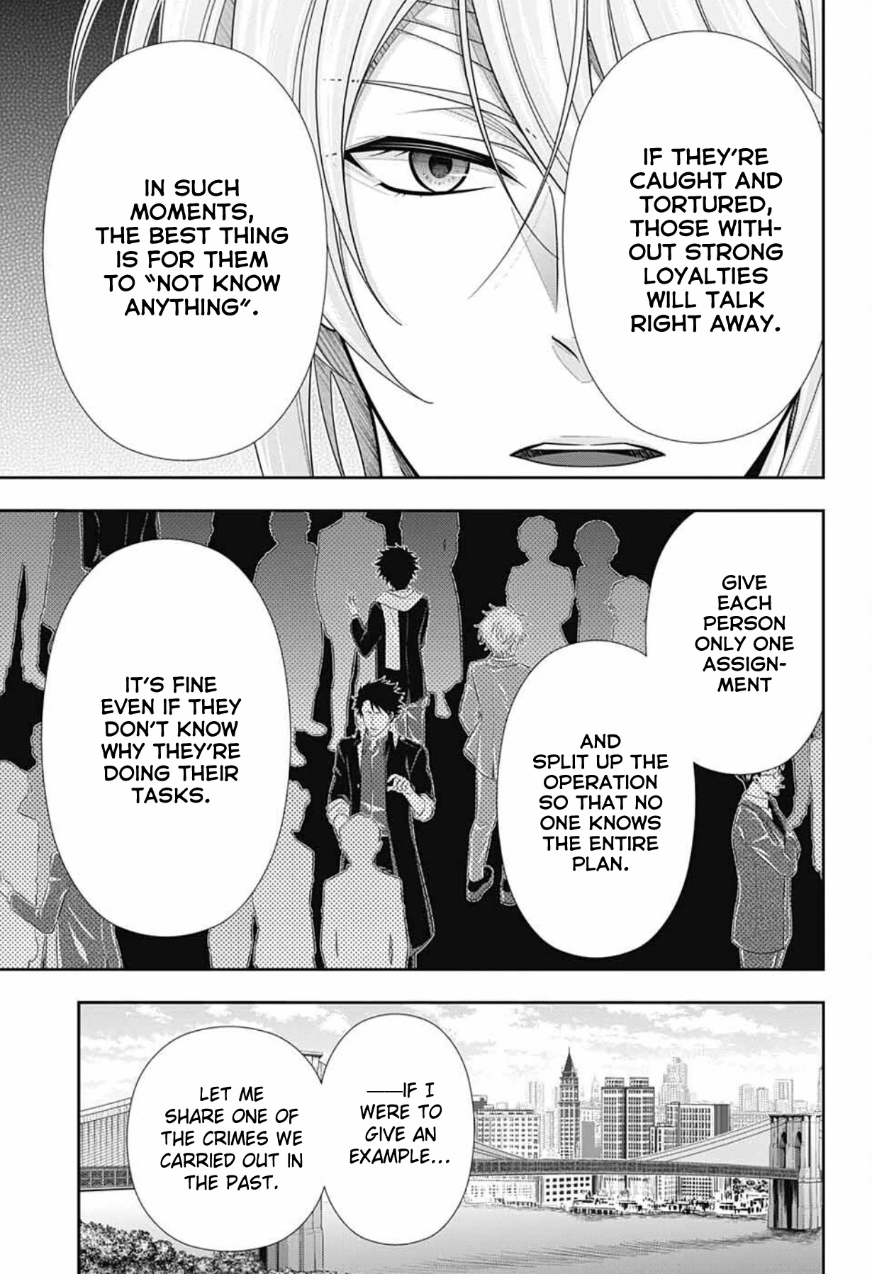 Yukoku no Moriarty Chapter 68 page 34 - Chapter 68: The Valley of Fellows, Act 2