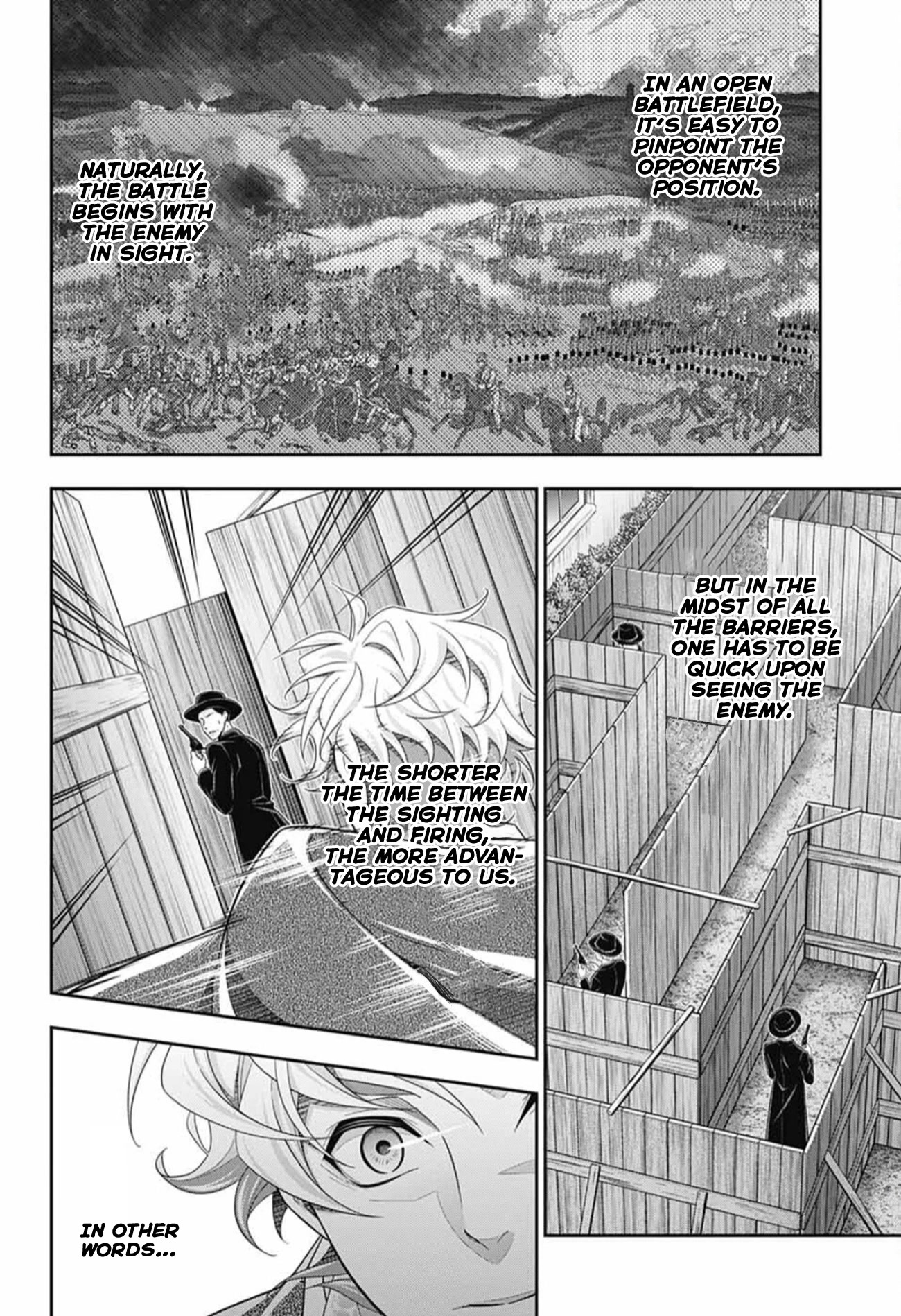 Yukoku no Moriarty Chapter 73 page 18 - Chapter 73: The Valley of Fellows: Act 7