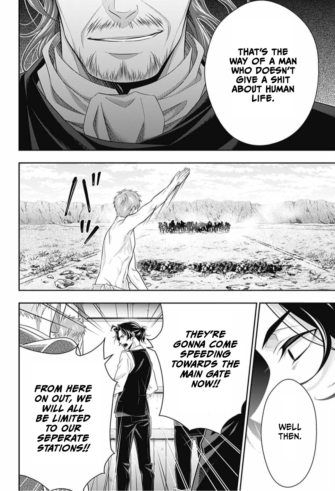 Yukoku no Moriarty Chapter 73 page 34 - Chapter 73: The Valley of Fellows: Act 7