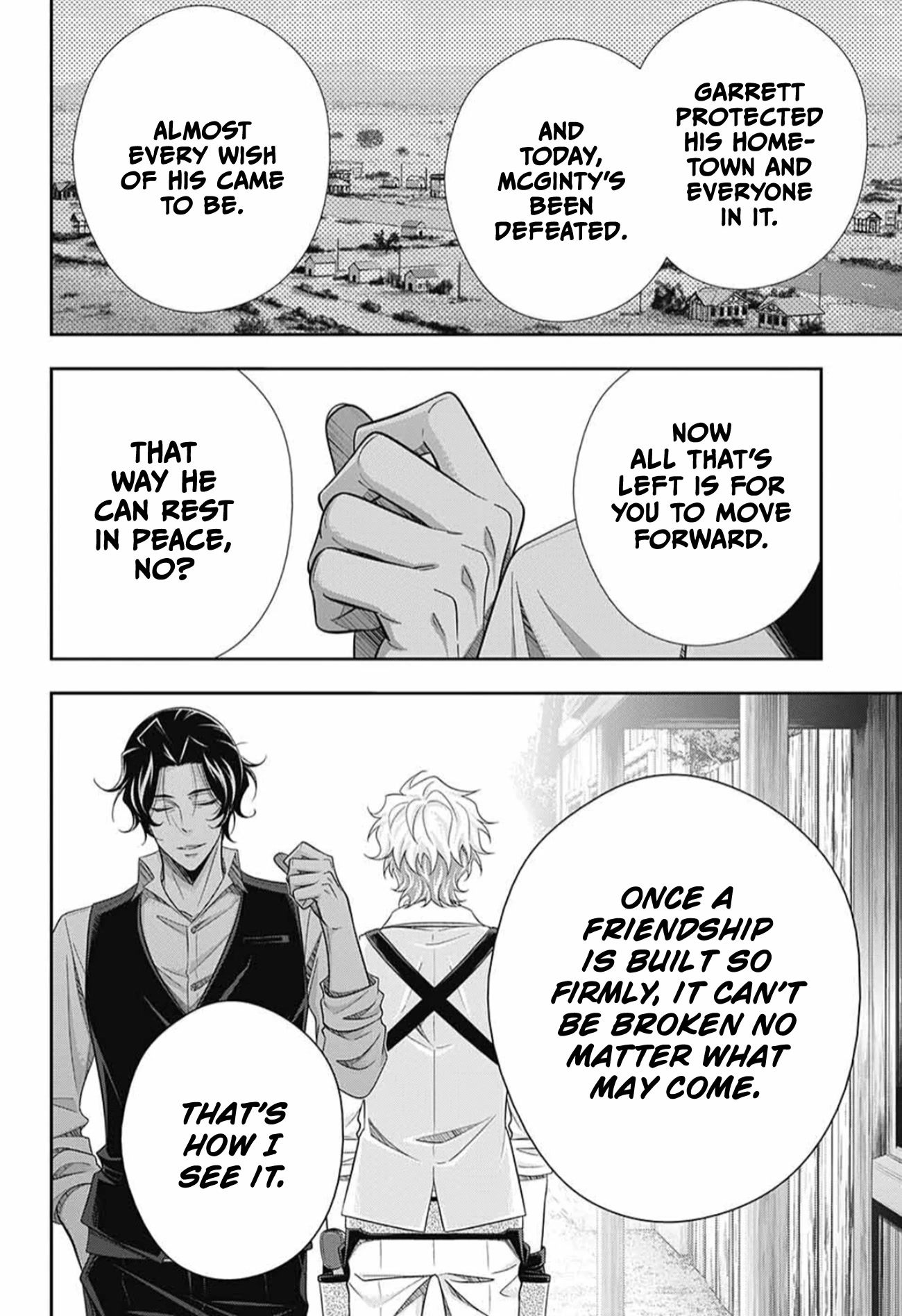 Yukoku no Moriarty Chapter 75 page 34 - Chapter 75: The Valley of Fellows: Act 9