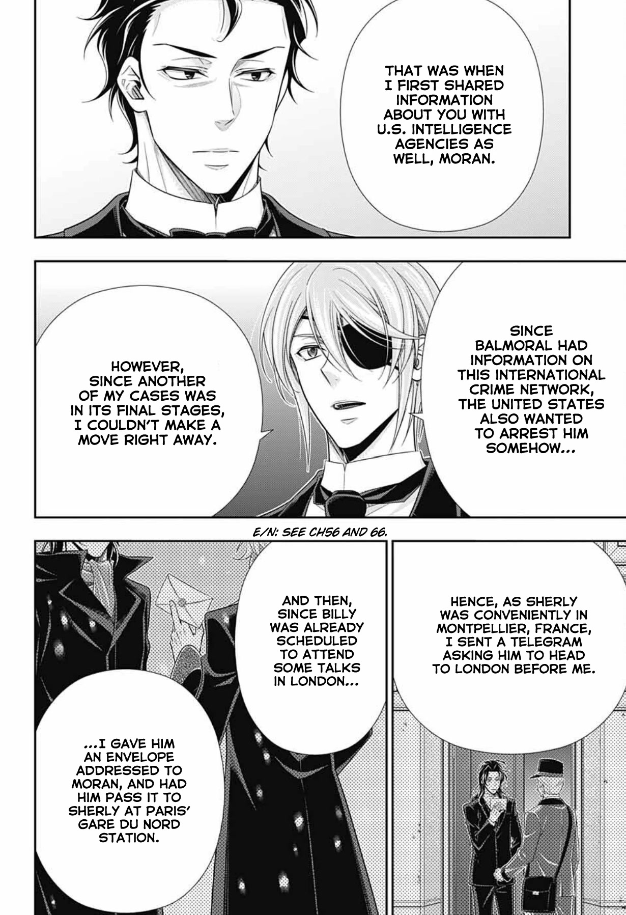 Yukoku no Moriarty Chapter 76 page 17 - Chapter 76: The Return of William and Sherlock. And Then...