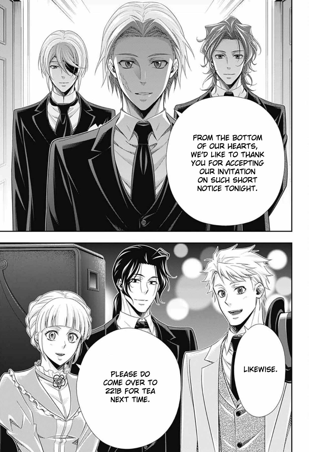 Yukoku no Moriarty Chapter 76 page 34 - Chapter 76: The Return of William and Sherlock. And Then...