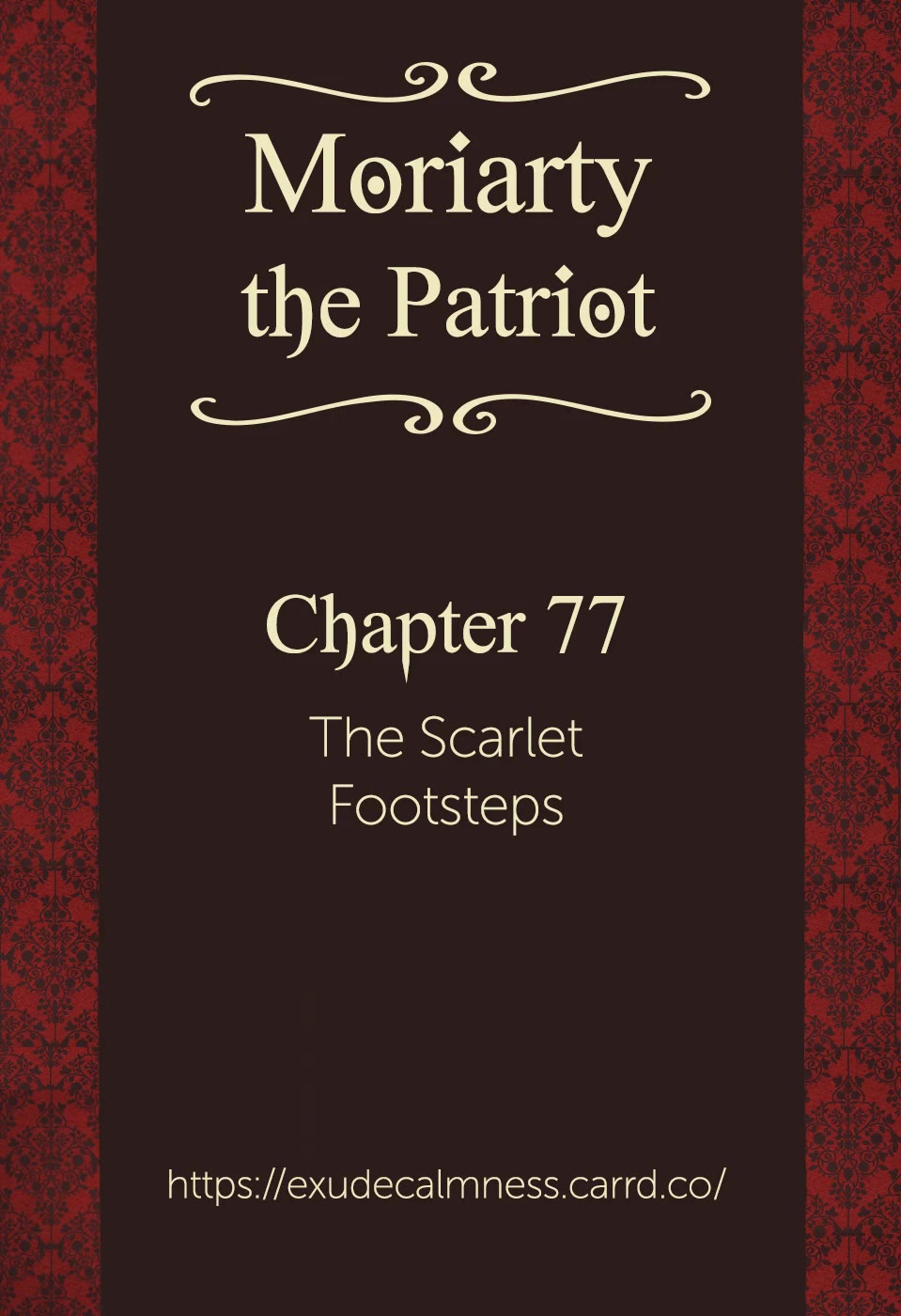 Yukoku no Moriarty Chapter 77 page 1 - Chapter 77: The Scarlet Footsteps