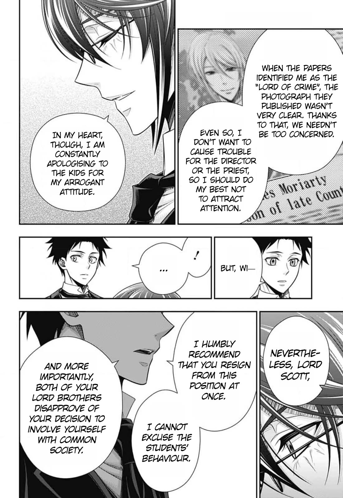 Yukoku no Moriarty Chapter 78 page 23 - Chapter 78: James Moriarty The Consultant