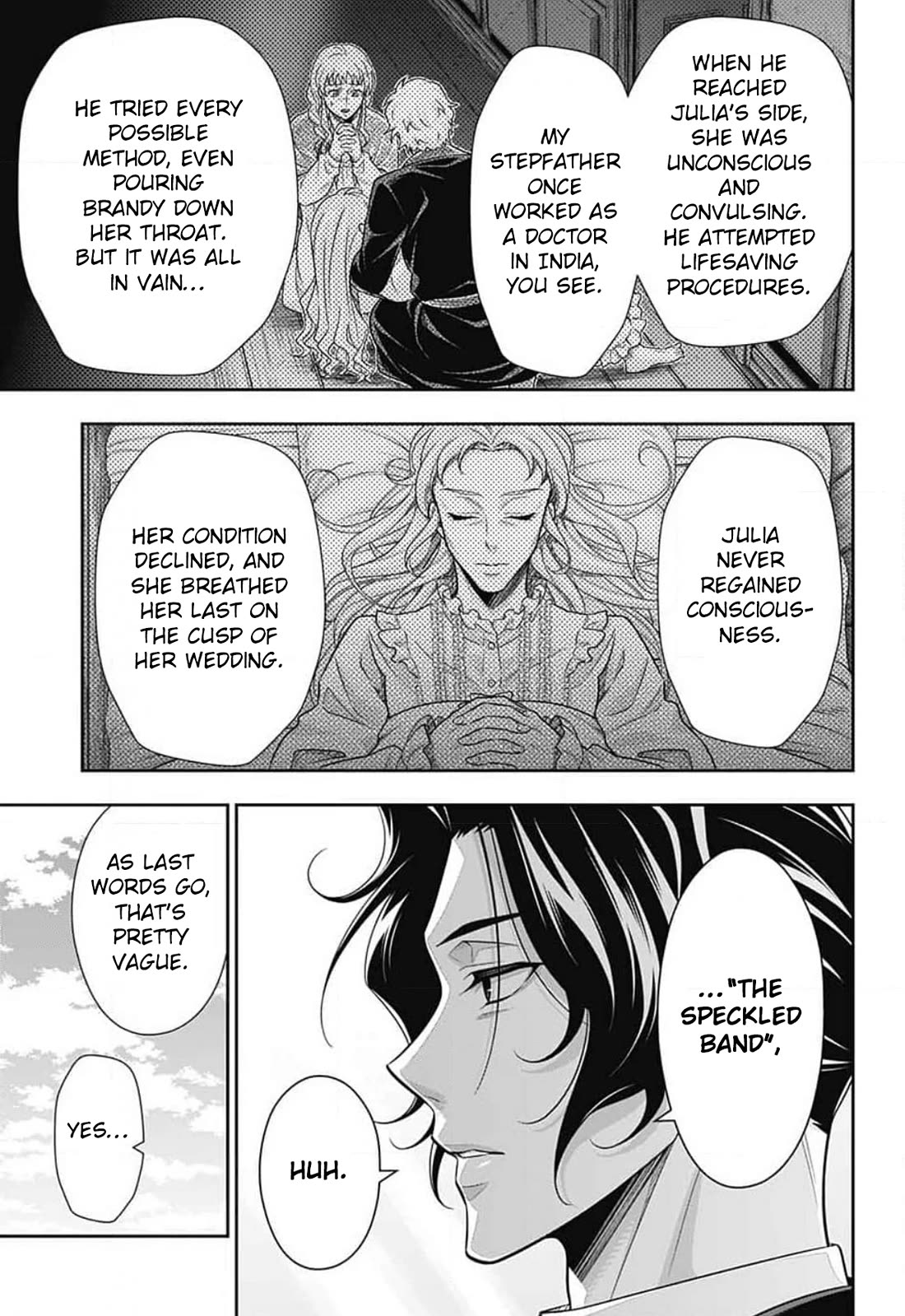 Yukoku no Moriarty Chapter 80 page 26 - Chapter 80: The Adventure of the Speckled Band, Act 2