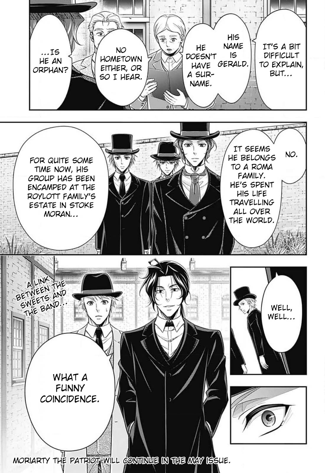 Yukoku no Moriarty Chapter 80 page 36 - Chapter 80: The Adventure of the Speckled Band, Act 2