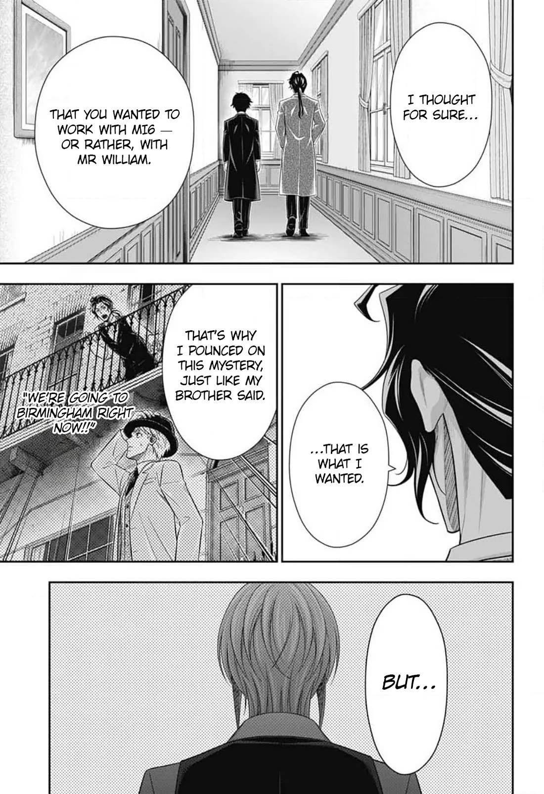 Yukoku no Moriarty Chapter 88 page 19 - Chapter 88: The Adventure of the Engineer’s Thumb : Act 4