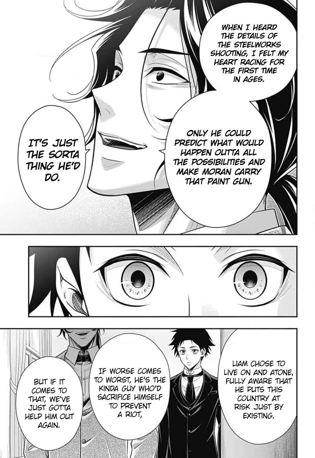 Yukoku no Moriarty Chapter 88 page 23 - Chapter 88: The Adventure of the Engineer’s Thumb : Act 4