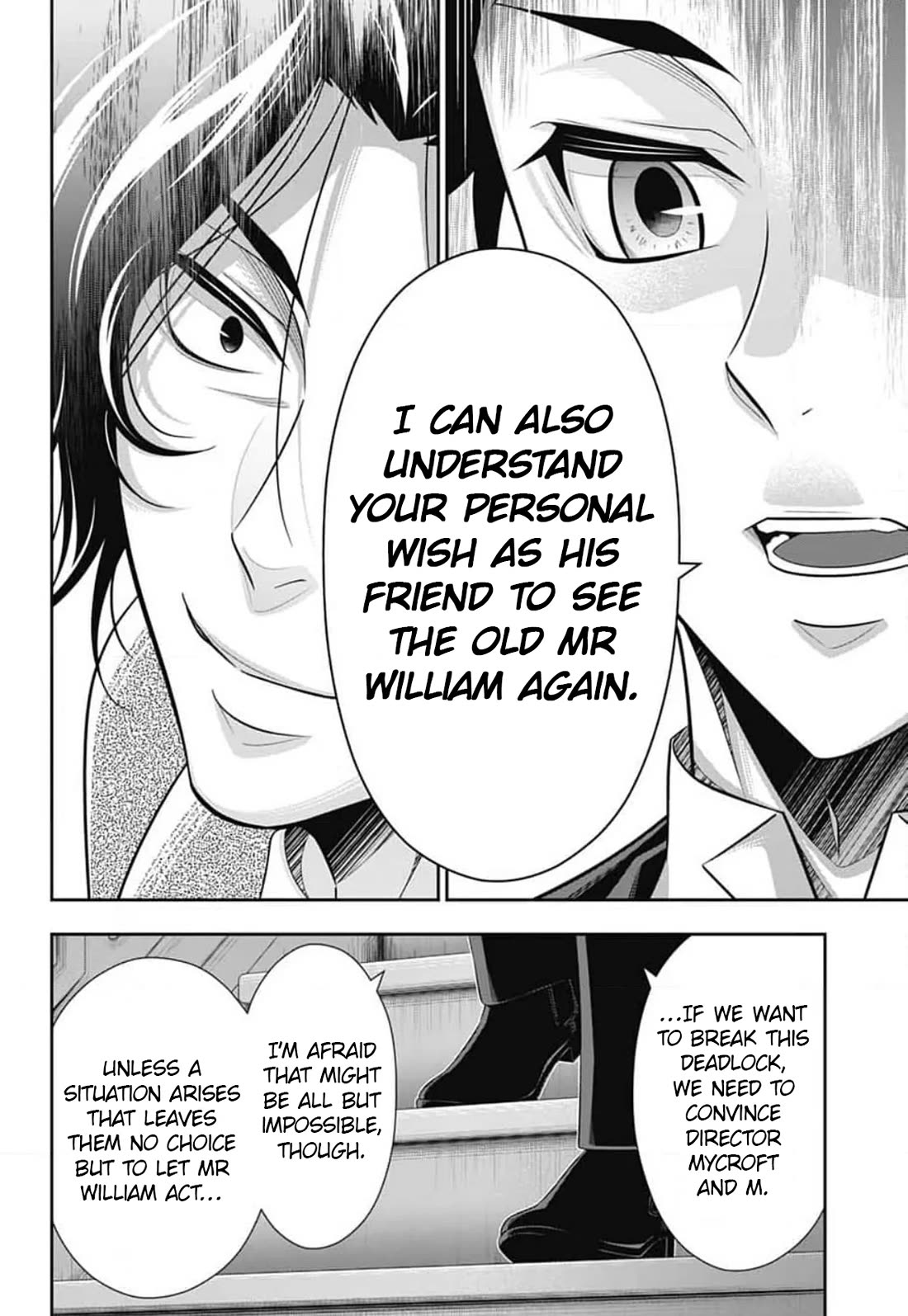 Yukoku no Moriarty Chapter 88 page 28 - Chapter 88: The Adventure of the Engineer’s Thumb : Act 4