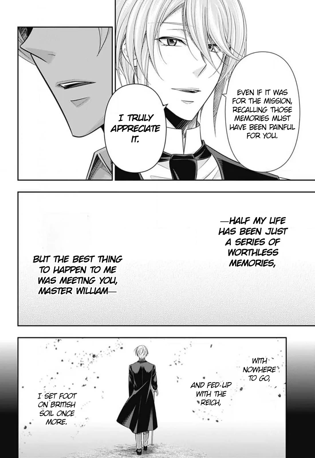 Yukoku no Moriarty Chapter 88 page 34 - Chapter 88: The Adventure of the Engineer’s Thumb : Act 4
