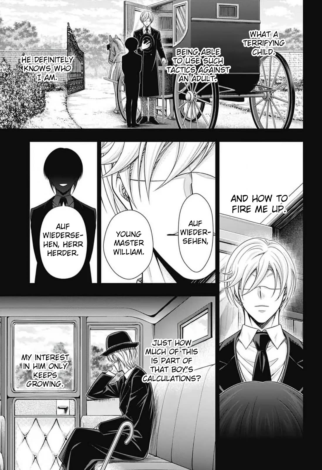 Yukoku no Moriarty Chapter 89 page 14 - Chapter 89: The Adventure of the Engineer’s Thumb : Act 5
