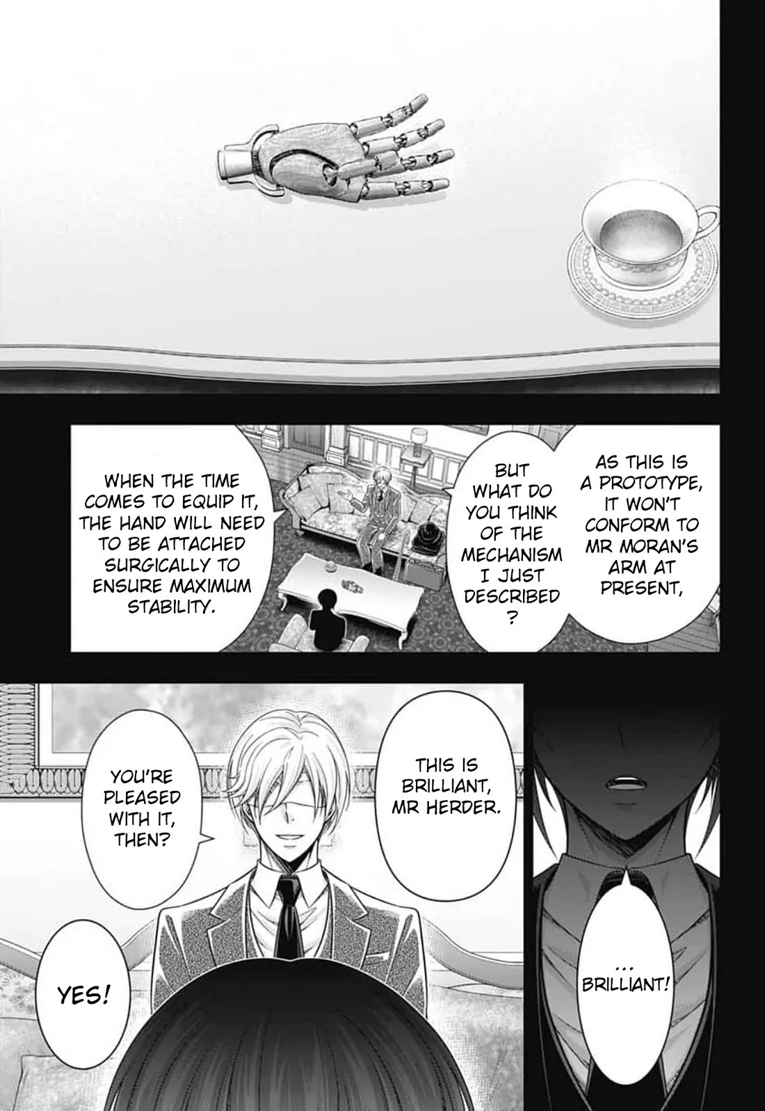 Yukoku no Moriarty Chapter 89 page 18 - Chapter 89: The Adventure of the Engineer’s Thumb : Act 5