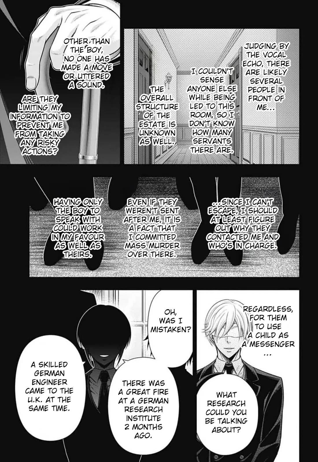 Yukoku no Moriarty Chapter 89 page 6 - Chapter 89: The Adventure of the Engineer’s Thumb : Act 5