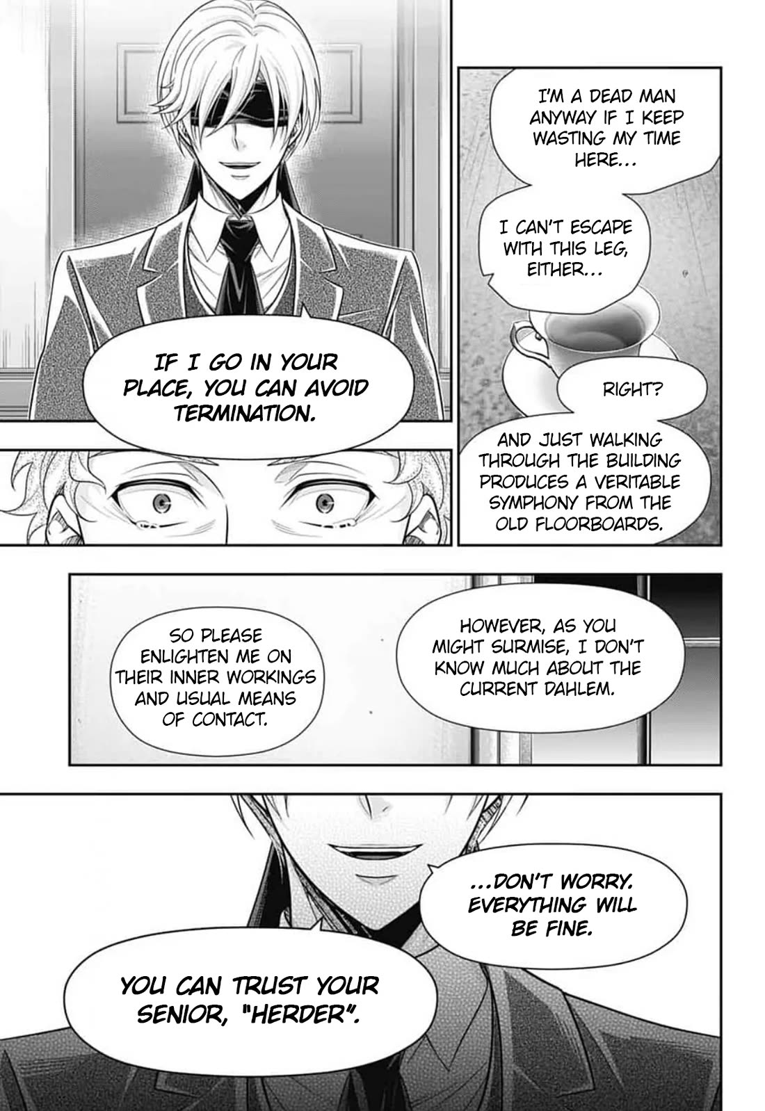 Yukoku no Moriarty Chapter 91 page 12 - Chapter 91: Crossing Intentions : Act2
