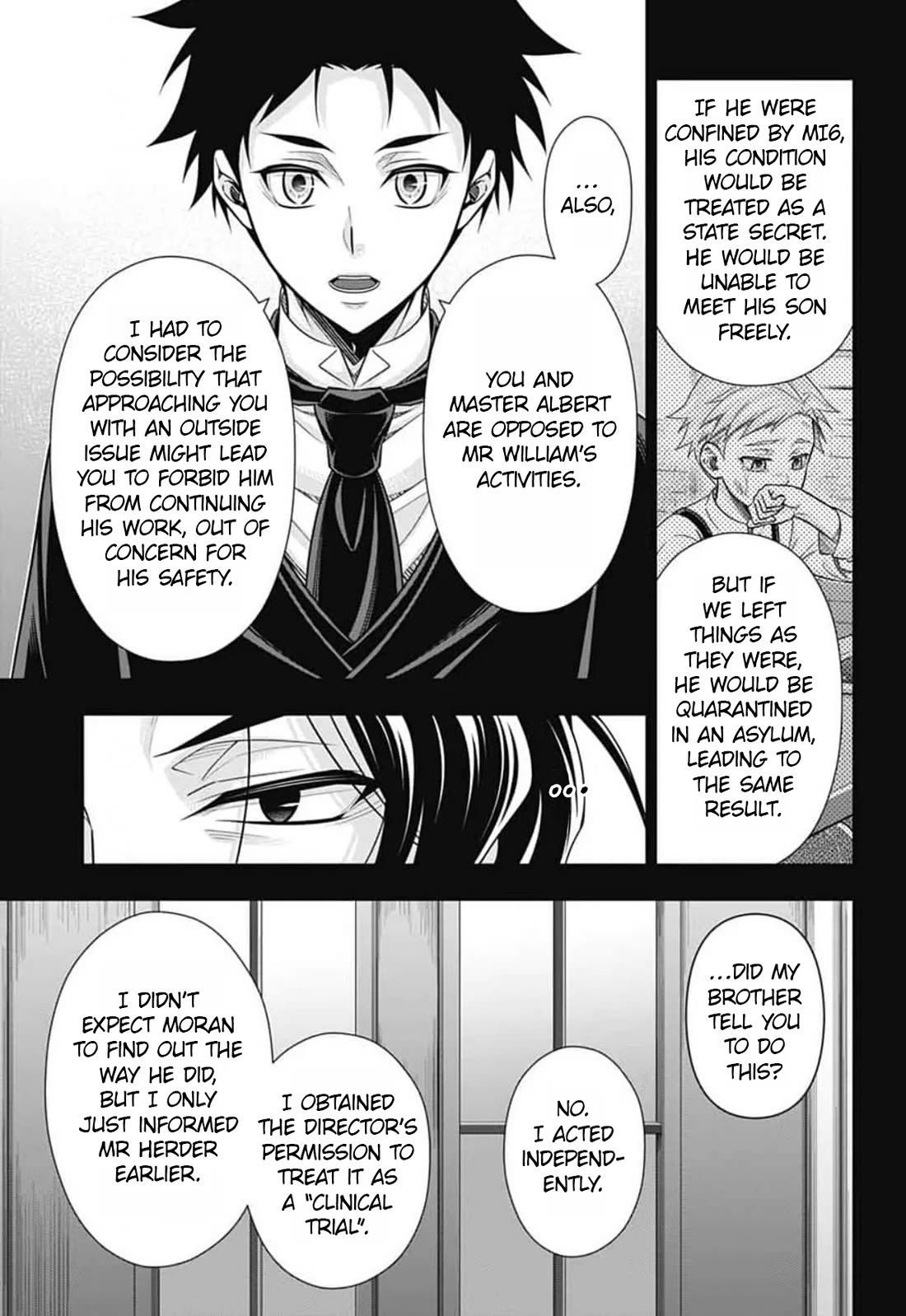 Yukoku no Moriarty Chapter 91 page 18 - Chapter 91: Crossing Intentions : Act2
