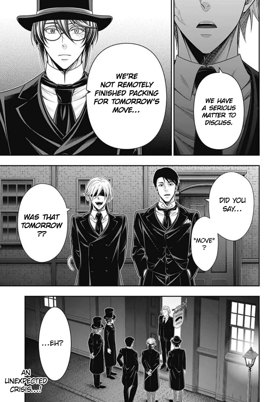 Yukoku no Moriarty Chapter 92 page 3 - Chapter 92: Crossing Intentions : Act 3