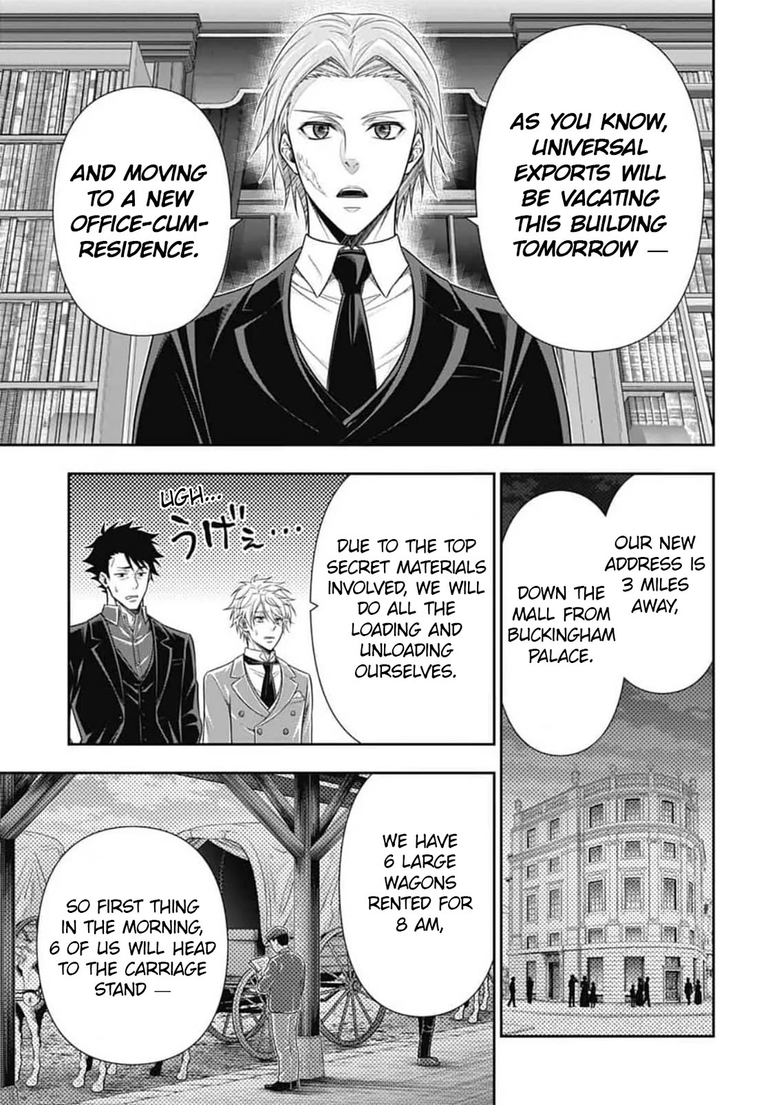 Yukoku no Moriarty Chapter 92 page 5 - Chapter 92: Crossing Intentions : Act 3