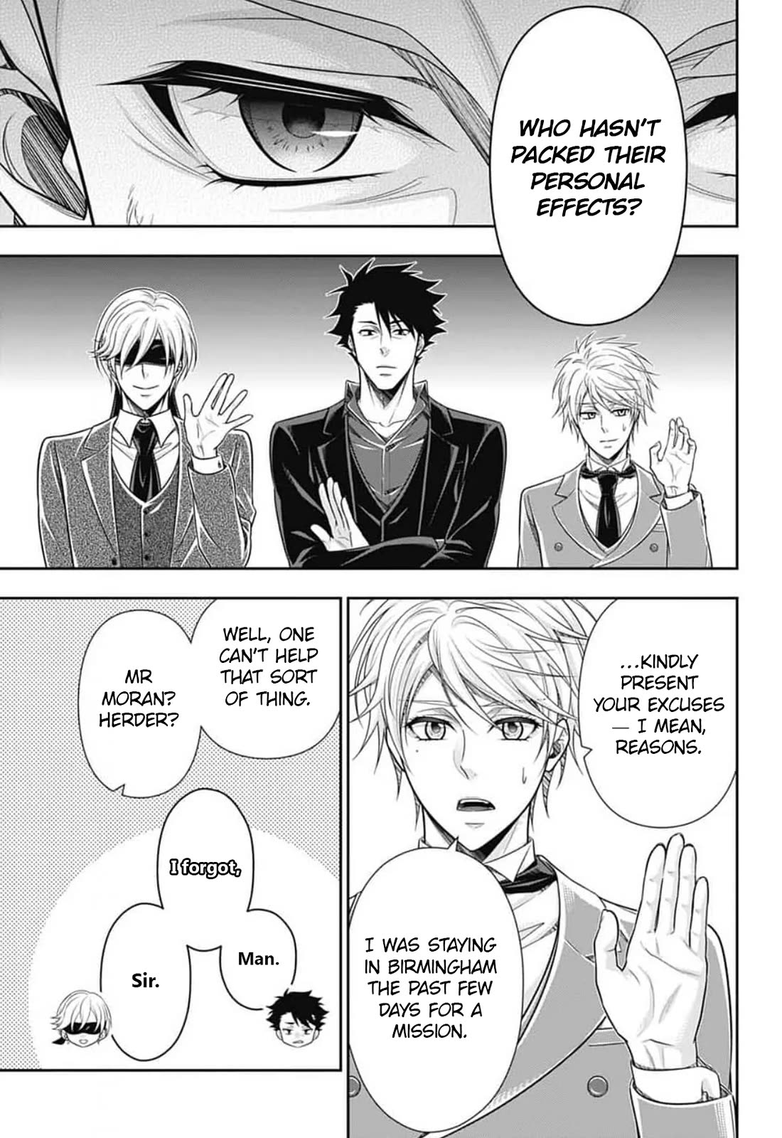 Yukoku no Moriarty Chapter 92 page 7 - Chapter 92: Crossing Intentions : Act 3