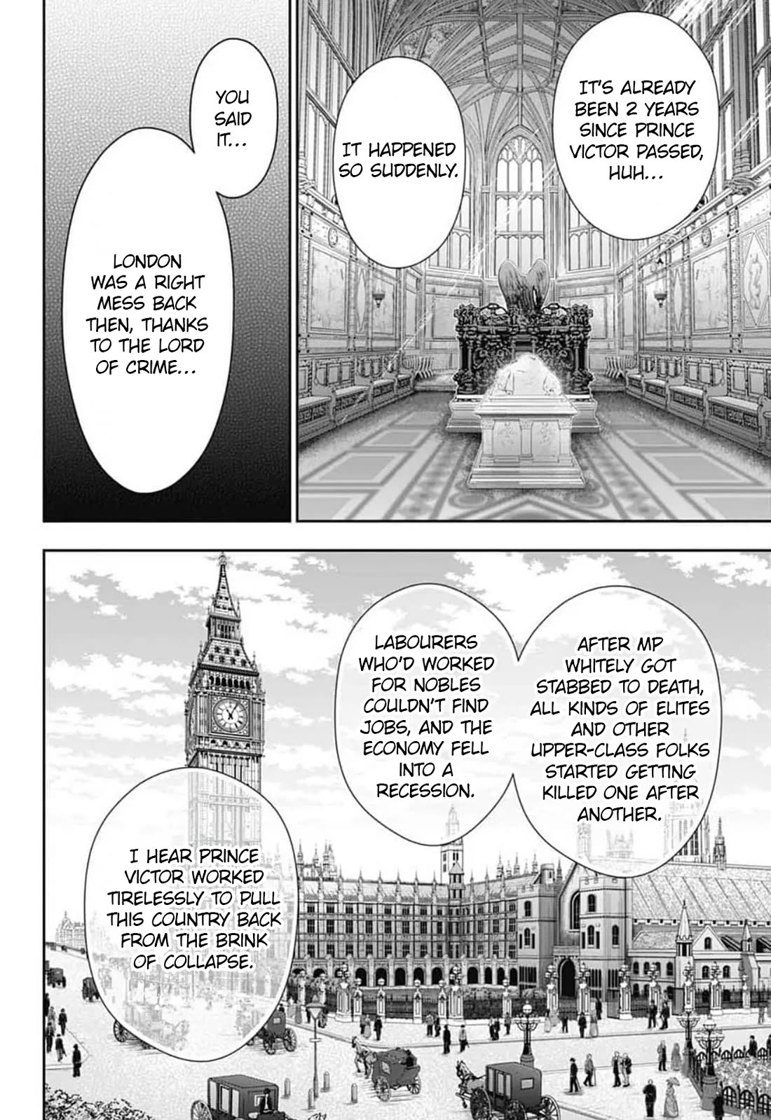Yukoku no Moriarty Chapter 93 page 15 - Chapter 93: Lies and Lies