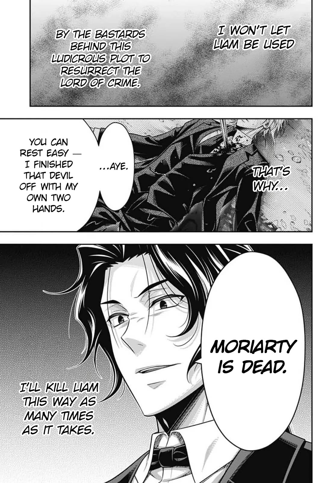 Yukoku no Moriarty Chapter 93 page 24 - Chapter 93: Lies and Lies