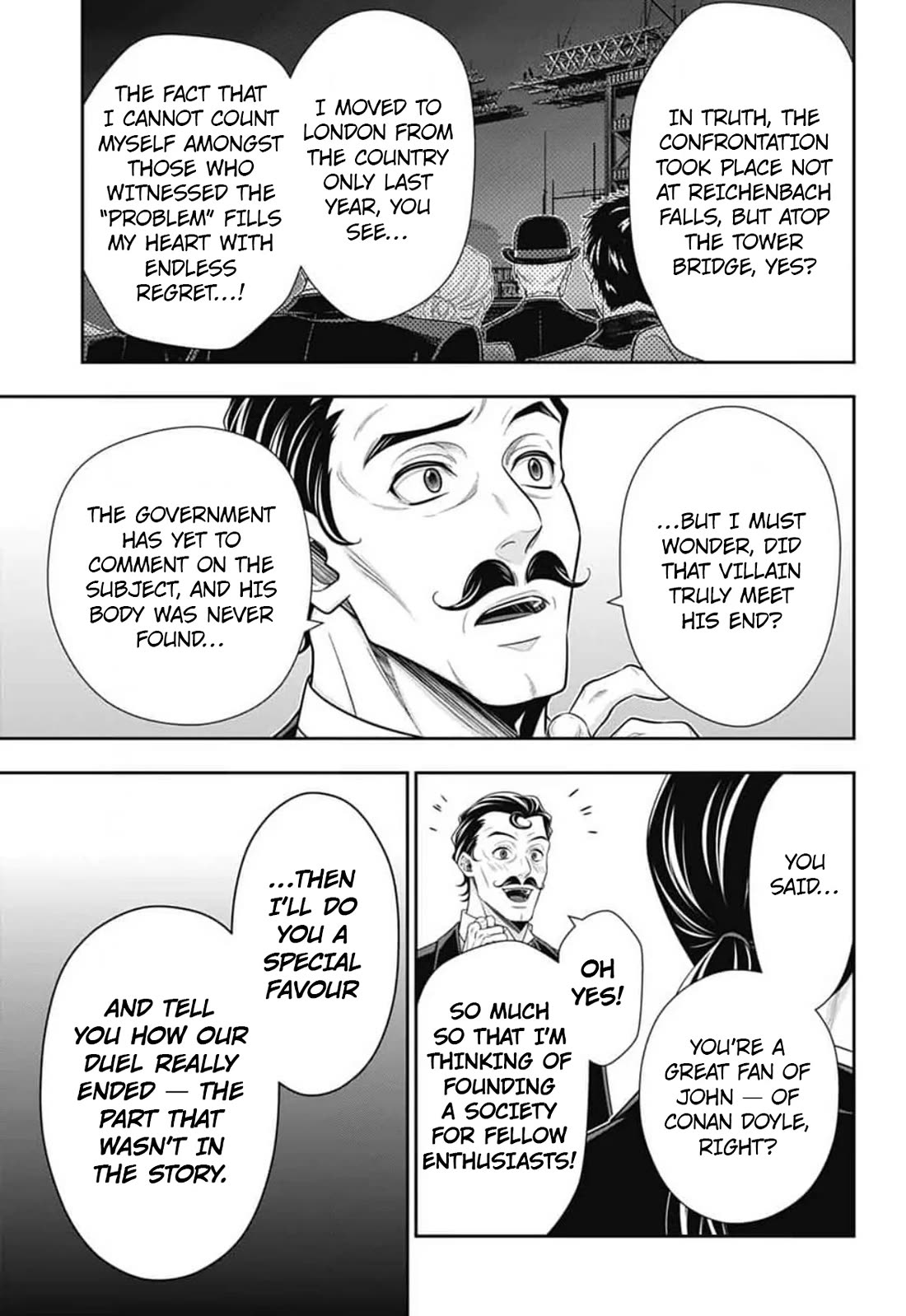 Yukoku no Moriarty Chapter 93 page 8 - Chapter 93: Lies and Lies
