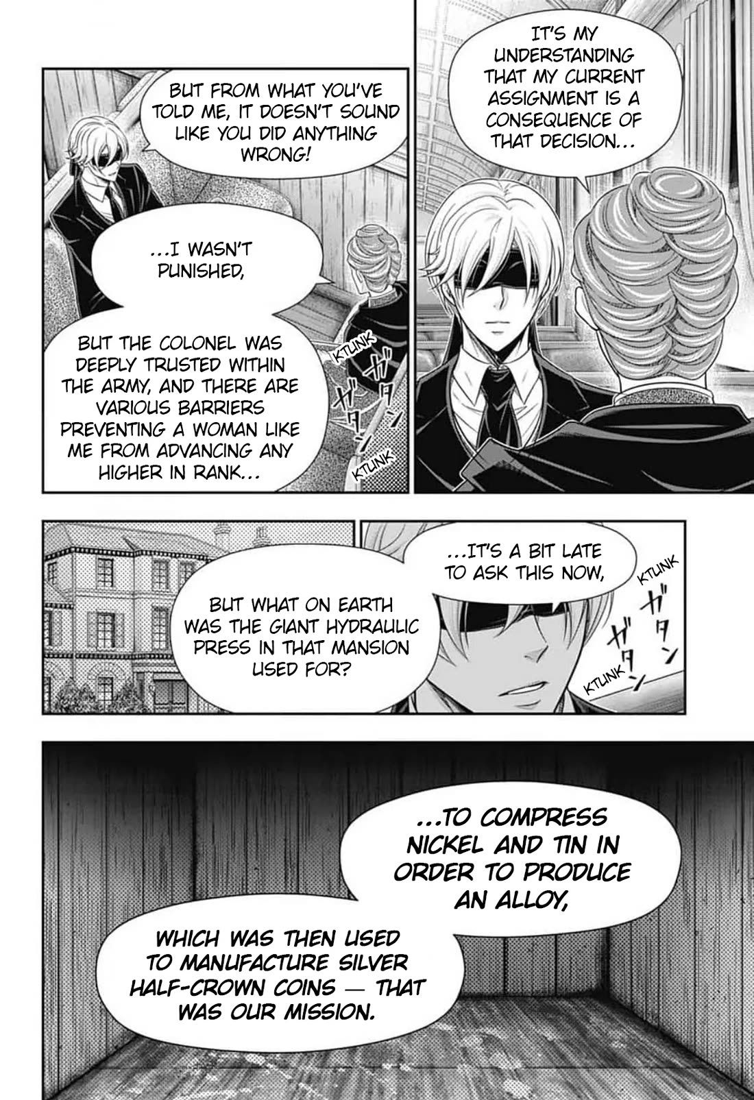 Yukoku no Moriarty Chapter 94 page 15 - Chapter 94: The Adventure of the Engineer’s Thumb II