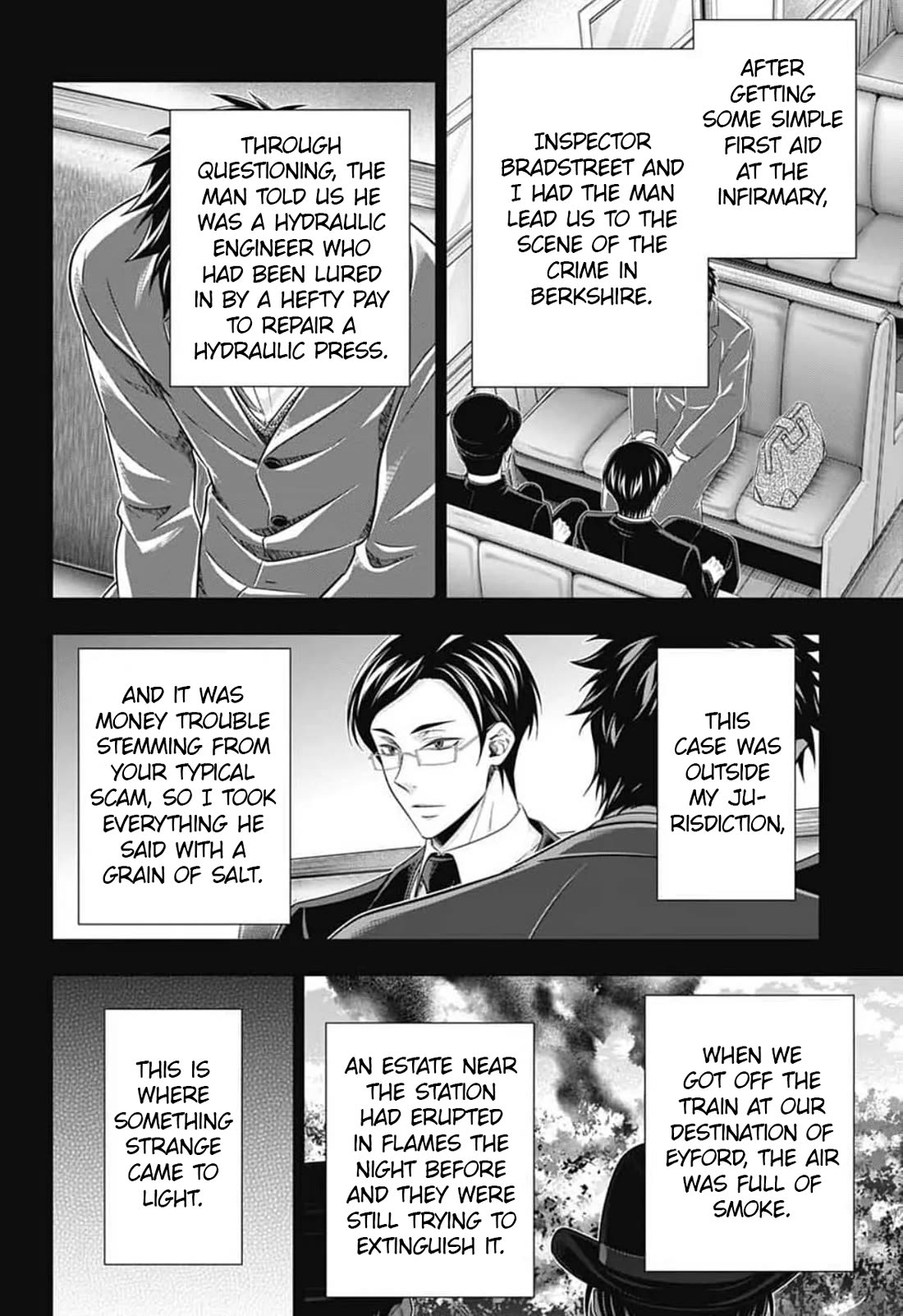 Yukoku no Moriarty Chapter 94 page 29 - Chapter 94: The Adventure of the Engineer’s Thumb II