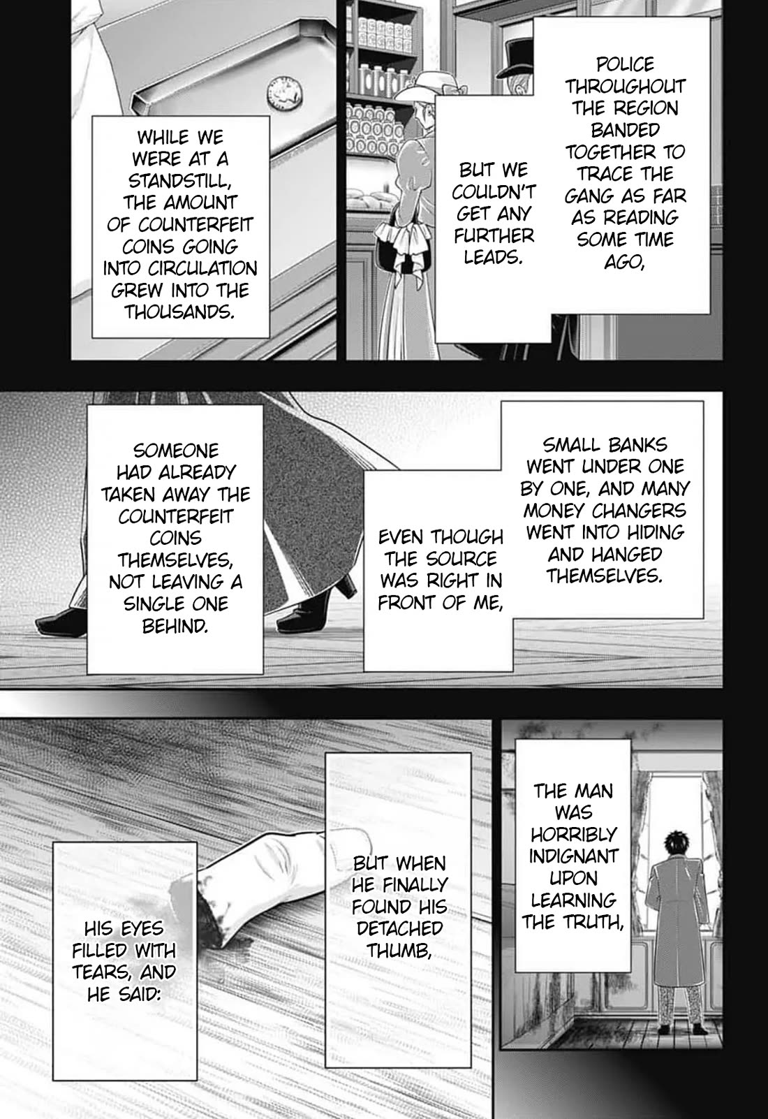 Yukoku no Moriarty Chapter 94 page 32 - Chapter 94: The Adventure of the Engineer’s Thumb II